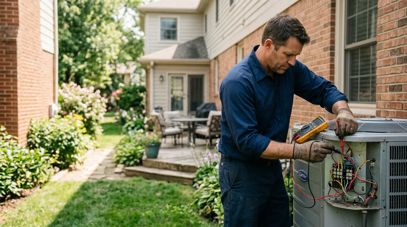 HVAC technician working near Smithfield, NC